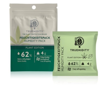 Truemidity® Plant Feuchtigkeitspacks 2-Wege Feuchtigkeitsregulator 62%, 4g